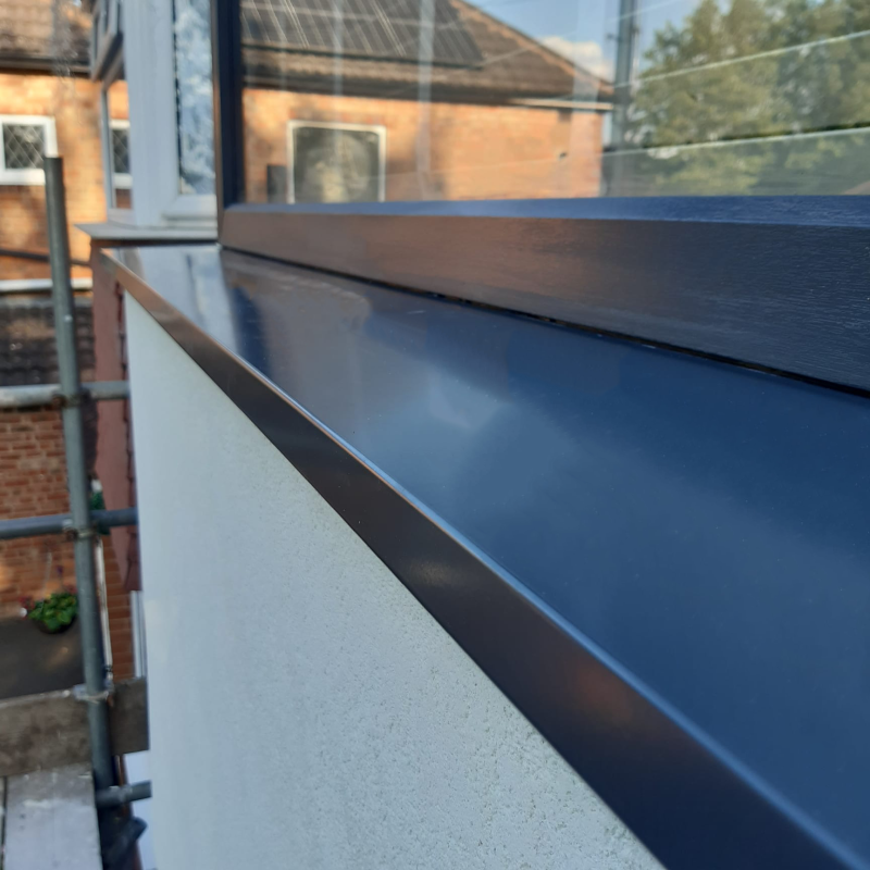 Anthracite Grey Aluminium Oversill (2.5m) 100mm Depth